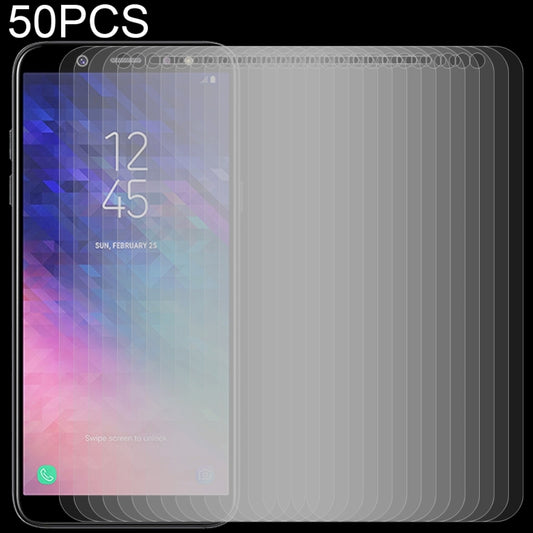 50 PCS 0.26mm 9H 2.5D Tempered Glass Film for Galaxy A6+ (2018), For Galaxy A6+ (2018)