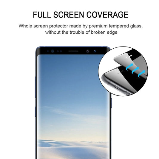 0.3mm 9H Surface Hardness 2.5D Curved Edge Full Screen Full Glue Tempered Glass Film for Galaxy Note8, For Galaxy Note8(1 PC)