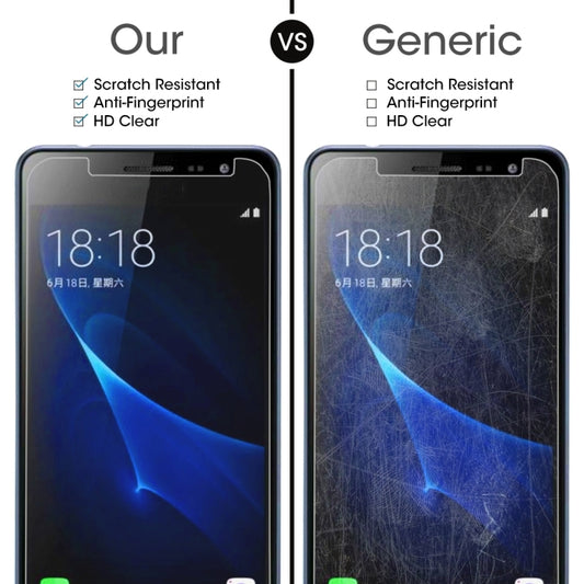 1 PCS For Galaxy J3 (2017) (EU Version) 0.26mm 9H Surface Hardness 2.5D Explosion-proof Non-full Screen Tempered Glass Screen Film, For Galaxy J3 (2017) (EU Version)(1 PC)