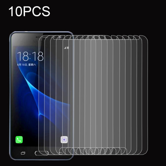 10 PCS For Galaxy J3 (2017) (EU Version) 0.26mm 9H Surface Hardness 2.5D Explosion-proof Non-full Screen Tempered Glass Screen Film, For Galaxy J3 (2017) (EU Version)(10 PCS)