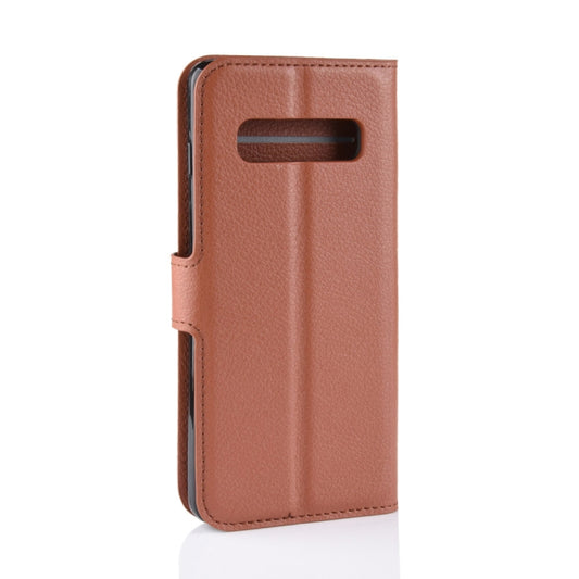 Litchi Texture Horizontal Flip Leather Case for Galaxy S10 , with Wallet & Holder & Card Slots, Galaxy S10, For Galaxy S10
