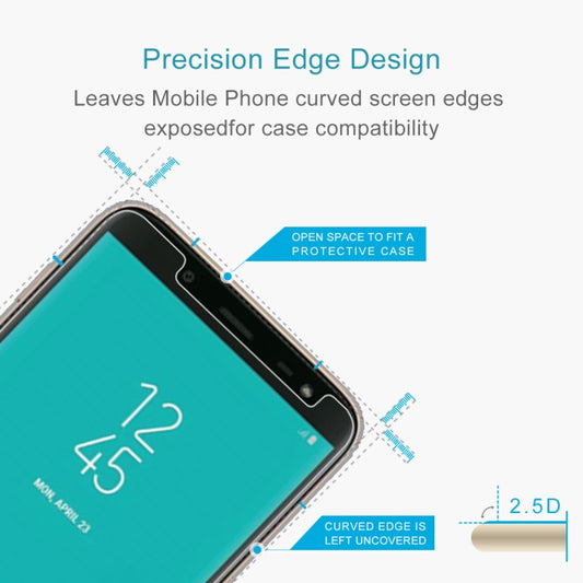 0.26mm 9H 2.5D Tempered Glass Film for Galaxy J6 (2018), For Galaxy J6 (2018)(1 PC)