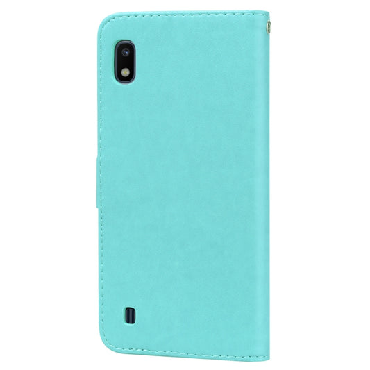 Rose Embossed Horizontal Flip PU Leather Case for Galaxy A10, with Holder & Card Slots & Wallet