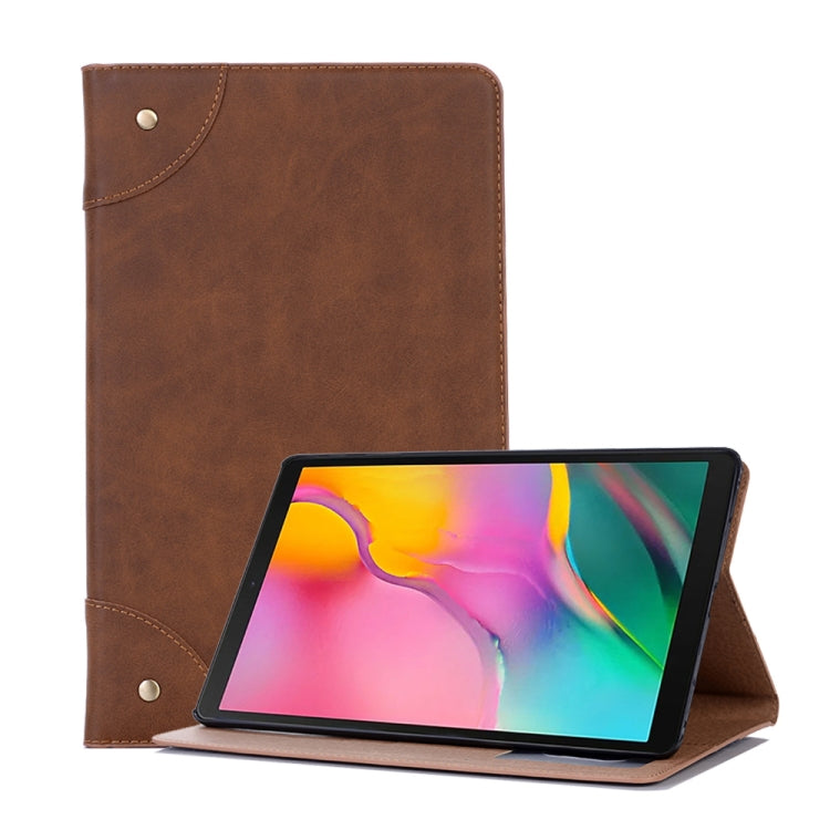 Retro Book Style Horizontal Flip Leather Case for Galaxy Tab A 10.1 (2019) T510 / T515, with Holder & Card Slots & Wallet, For Galaxy Tab A 10.1 (2019) T510 / T515, For Galaxy Tab A 10.1 (2019)