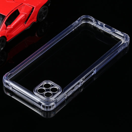 For Samsung Galaxy A22 5G Four-corner Shockproof Transparent TPU + PC Protective Case, For Samsung Galaxy A22 5G