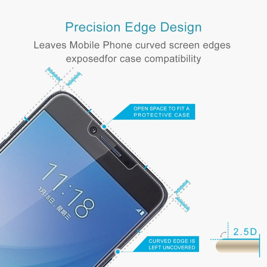 0.26mm 9H 2.5D Tempered Glass Film for Galaxy C7 Pro, For Galaxy C7 Pro(1 PC)