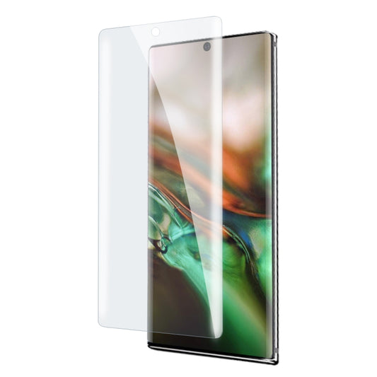 UV Liquid Curved Tempered Glass for Galaxy Note 10,Support Fingerprint Unlock