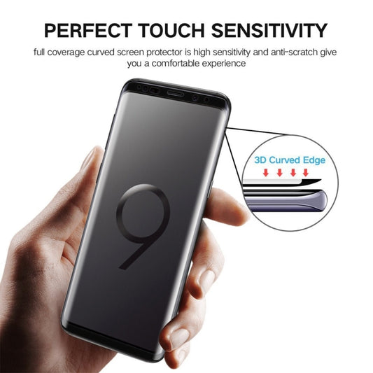 25 PCS For Galaxy S9 0.33mm 9H Surface Hardness 3D Curved Edge Anti-scratch Full Screen HD Fully Adhesive Glass Screen Protector