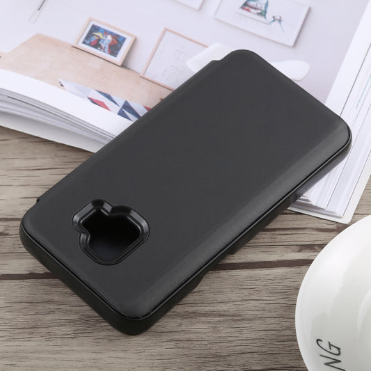 Electroplating Mirror Horizontal Flip Case for Galaxy J2 Core, with Holder, Galaxy J2 Core