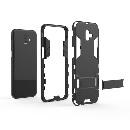 Shockproof PC + TPU Case for Galaxy J6+, with Holder, For Samsung Galaxy J6+, Galaxy J6+