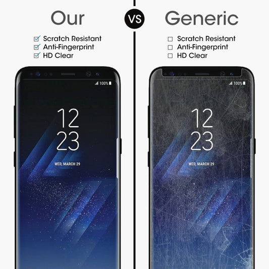 Full Glue Full Screen Curved Case Friendly Tempered Glass Film For Galaxy S8 / G950, For Galaxy S8 Adhesive Black Frame