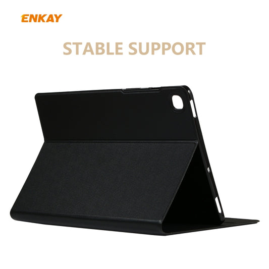 For Samsung Galaxy Tab S6 Lite P610 / P615 ENKAY ENK-8005 Horizontal Flip PU Leather + TPU Smart Case with Holder