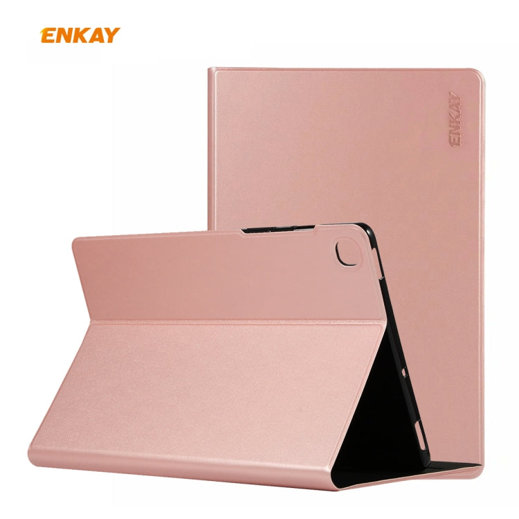 For Samsung Galaxy Tab S6 Lite P610 / P615 ENKAY ENK-8005 Horizontal Flip PU Leather + TPU Smart Case with Holder