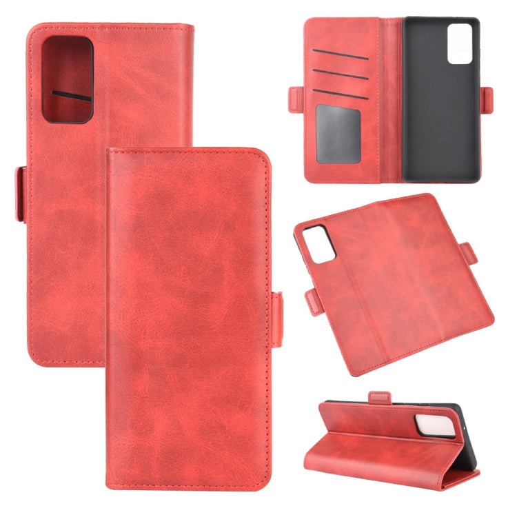 For Samsung Galaxy Note20 Dual-side Magnetic Buckle Horizontal Flip Leather Case with Holder & Card Slots & Wallet
