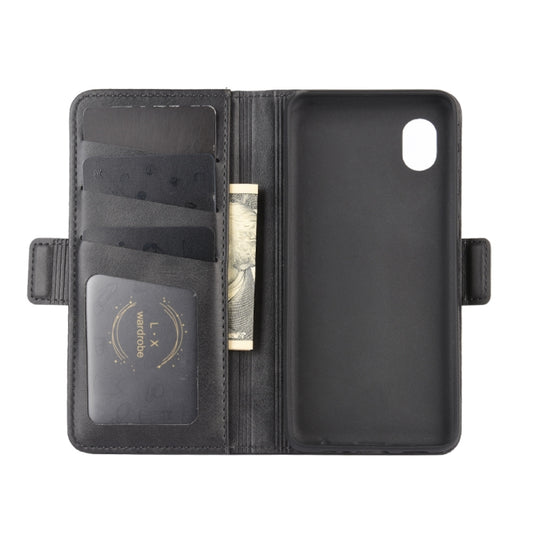 For Samsung Galaxy A01 Core / M01 Core Dual-side Magnetic Buckle Horizontal Flip Leather Case with Holder & Card Slots & Wallet