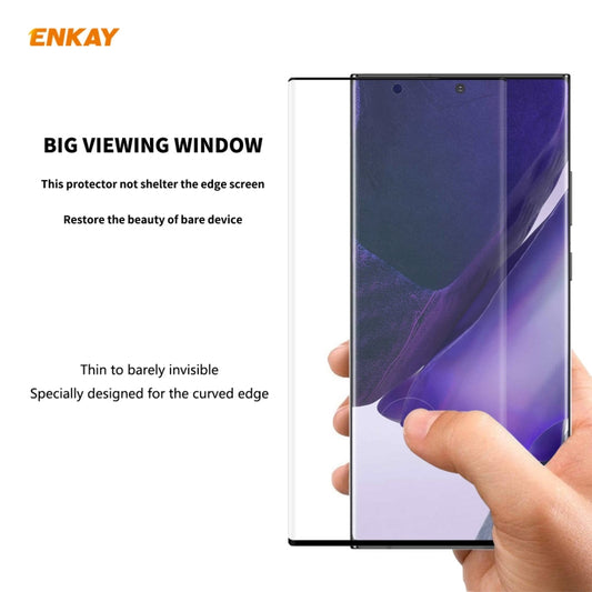 For Samsung Galaxy Note 20 Ultra ENKAY Hat-Prince 0.26mm 9H 3D Explosion-proof Full Screen Curved Heat Bending Tempered Glass Film