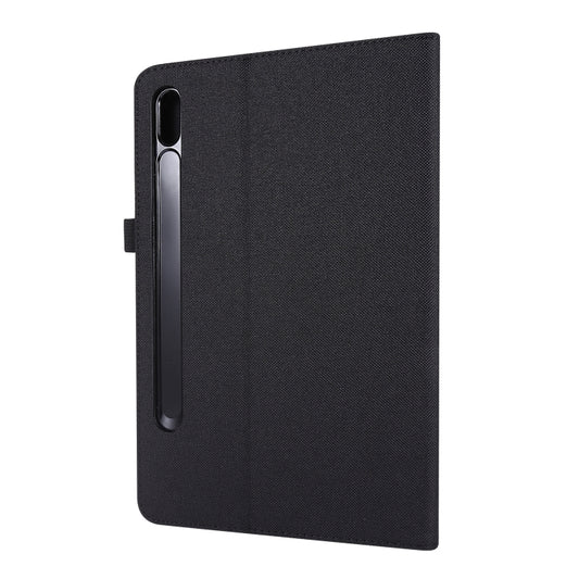 Horizontal Flip TPU + Fabric PU Leather Protective Case with Card Slots & Holder