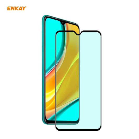 ENKAY Hat-Prince 0.26mm 9H 6D Curved Full Screen Eye Protection Green Film Tempered Glass Protector