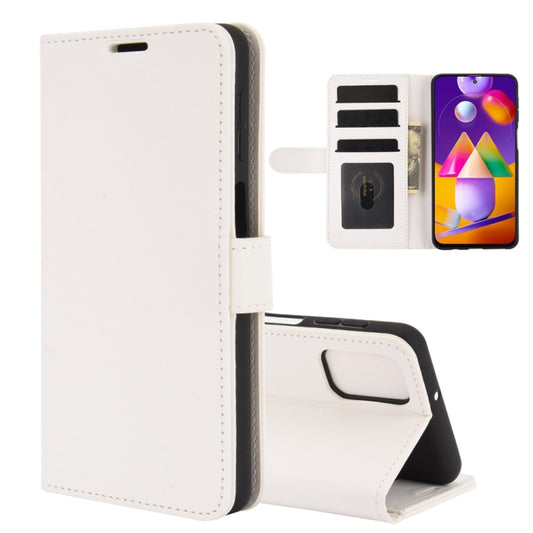 For Samsung Galaxy M31s R64 Texture Single Horizontal Flip Protective Case with Holder & Card Slots & Wallet & Photo Frame