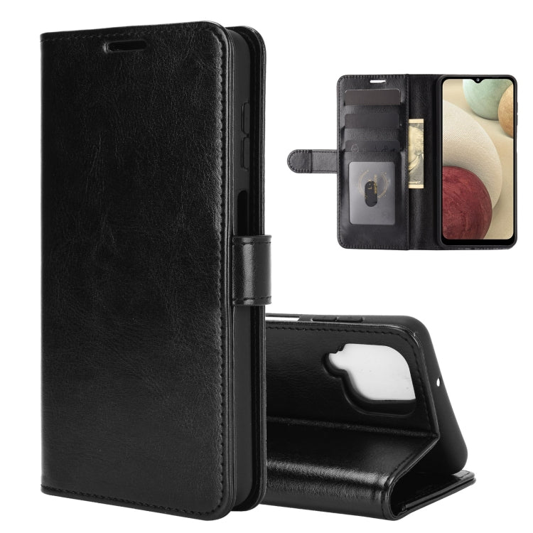 For Samsung Galaxy A12 R64 Texture Single Horizontal Flip Protective Case with Holder & Card Slots & Wallet& Photo Frame