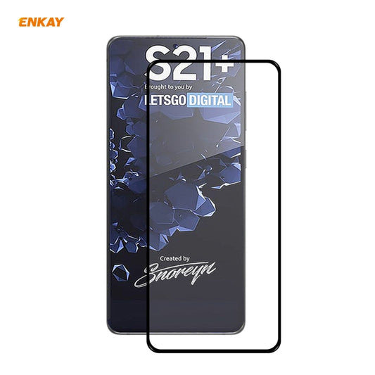 For Samsung Galaxy S30+ ENKAY Hat-Prince Full Glue 0.26mm 9H 2.5D Tempered Glass Full Coverage Film Support Fingerprint Unlock