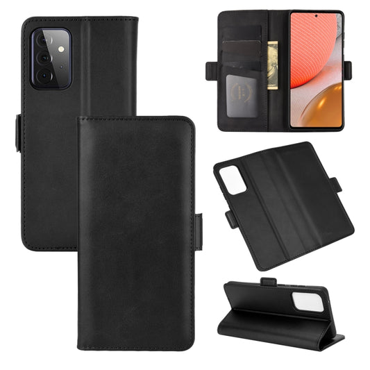 For Samsung Galaxy A72 5G Dual-side Magnetic Buckle Horizontal Flip Leather Case with Holder & Card Slots & Wallet