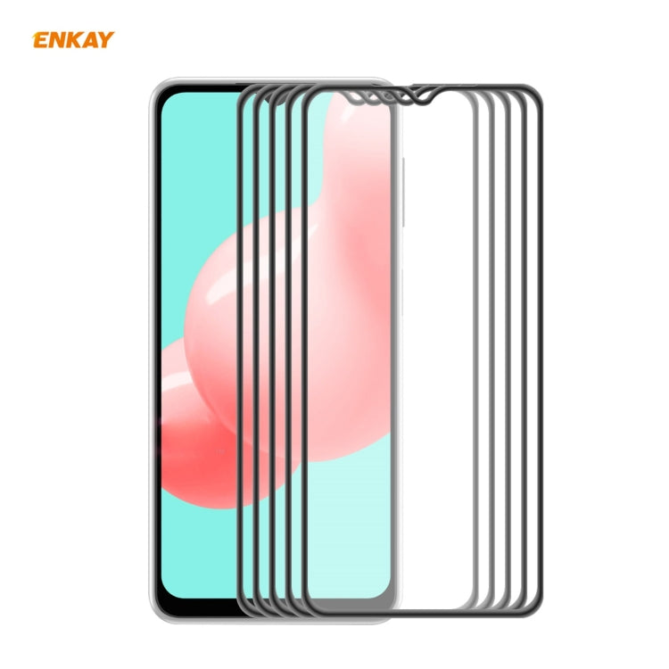 5 PCS ENKAY Hat-Prince Anti-drop Full Glue Tempered Glass Full Screen Film Anti-fall Protector