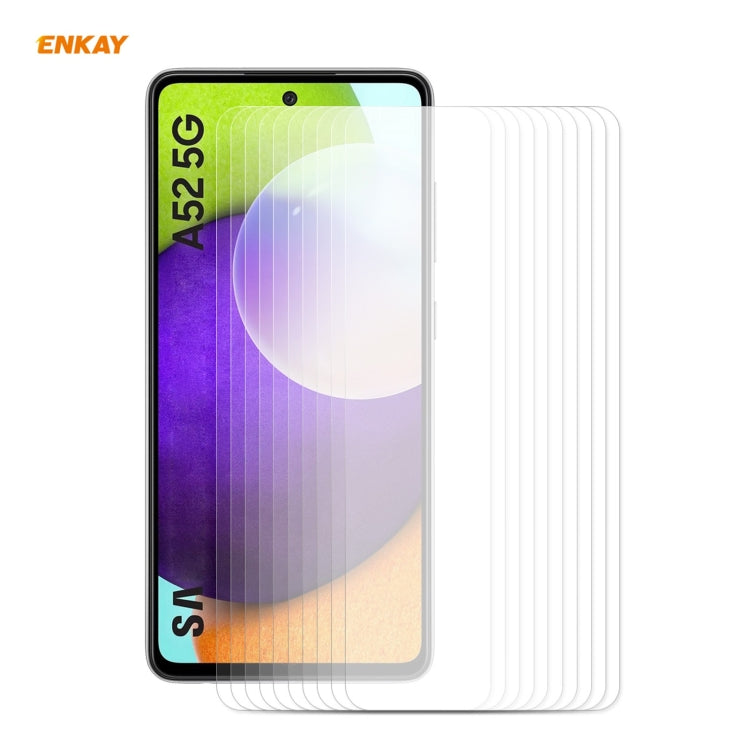 10 PCS ENKAY Hat-Prince 0.26mm 9H 2.5D Curved Edge Tempered Glass Film