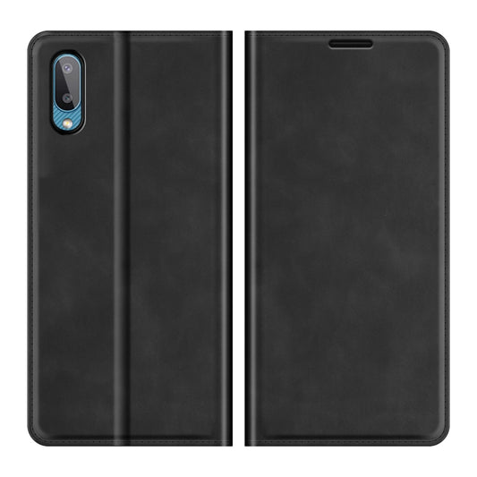 For Samsung Galaxy A02 / M02 Retro-skin Business Magnetic Suction Leather Case with Holder & Card Slots & Wallet