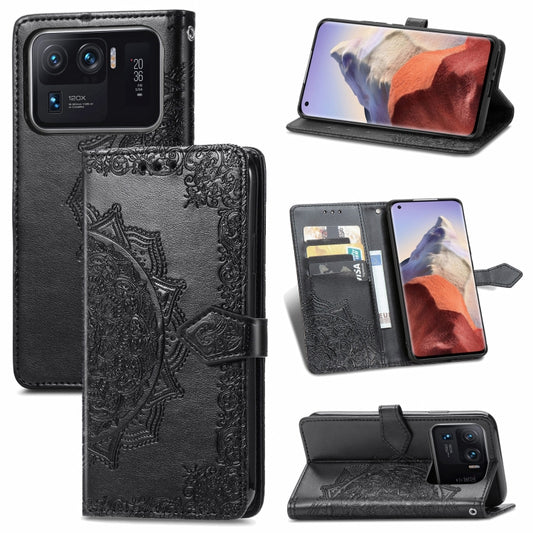 Mandala Embossing Pattern Horizontal Flip Leather Case with Holder & Card Slots & Wallet & Lanyard