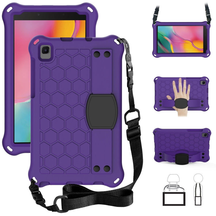 Honeycomb Design EVA + PC Material Four Corner Anti Falling Flat Protective Shell with Strap