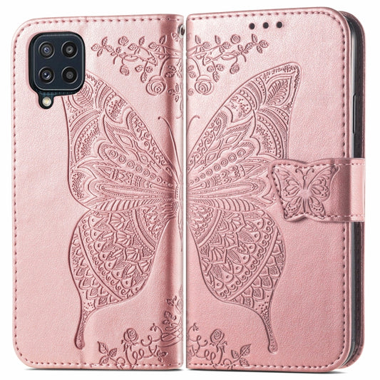 Butterfly Love Flowers Embossed Horizontal Flip Leather Case with Holder & Card Slots & Wallet & Lanyard