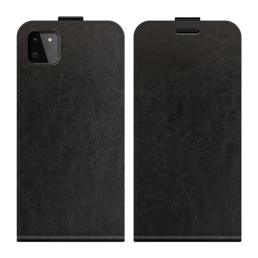 For Samsung Galaxy A22 5G R64 Texture Single Vertical Flip Leather Protective Case with Card Slots & Photo Frame