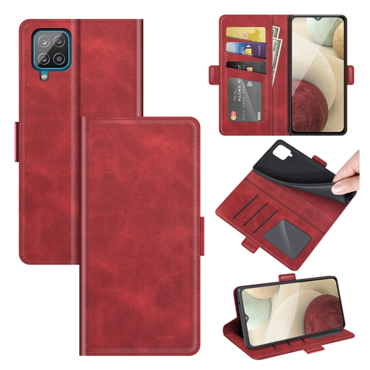 For Samsung Galaxy A22 4G Dual-side Magnetic Buckle Horizontal Flip Leather Case with Holder & Card Slots & Wallet