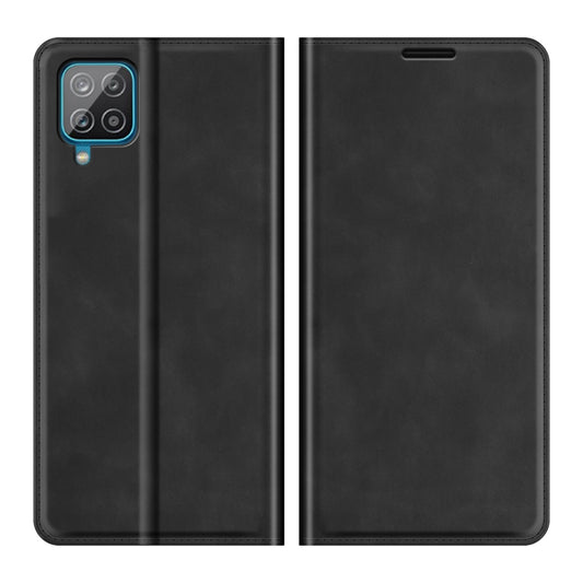 For Samsung Glaxy A22 4G Retro-skin Business Magnetic Suction Leather Case with Holder & Card Slots & Wallet