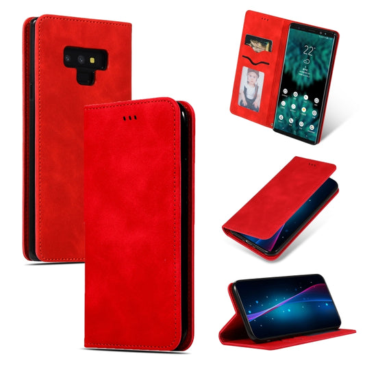 Retro Skin Feel Business Magnetic Horizontal Flip Leather Case for Samsung Galaxy NOTE 9三星