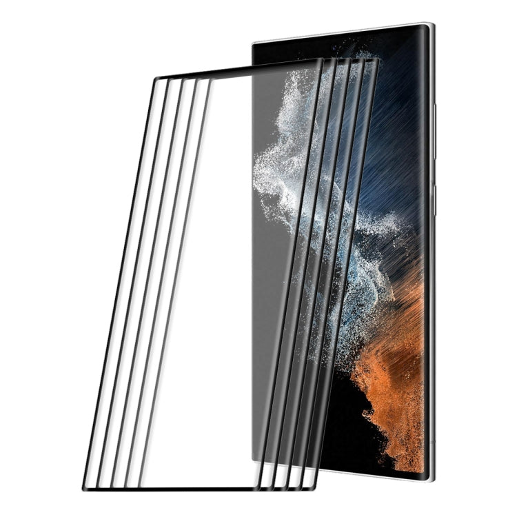 For Samsung Galaxy S22 Ultra ENKAY 3D Curved Explosion-proof Full Heat Bending Tempered Glass Film