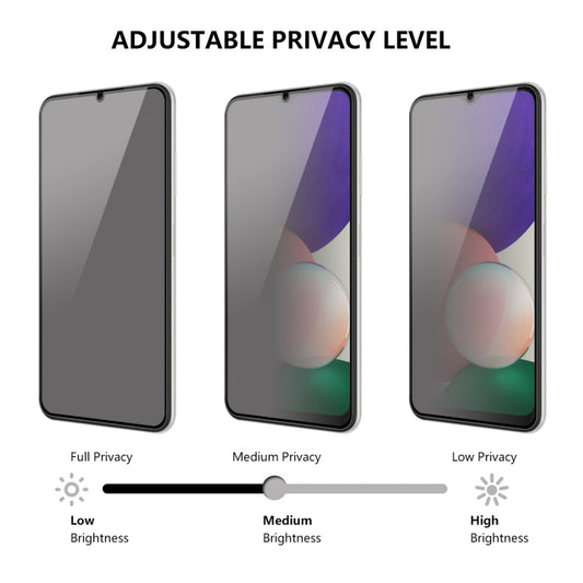 For Samsung Galaxy A22 5G ENKAY 28 Degree Anti-peeping Tempered Glass Full Screen Film