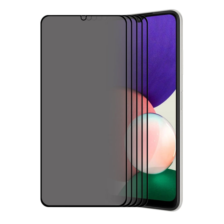 For Samsung Galaxy A22 5G ENKAY 28 Degree Anti-peeping Tempered Glass Full Screen Film