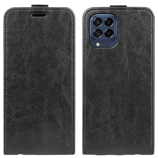 For Samsung Galaxy M53 R64 Texture Vertical Flip Leather Phone Case