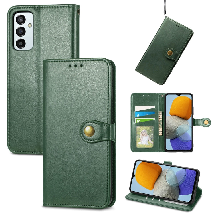 Solid Color Leather Buckle Phone Case