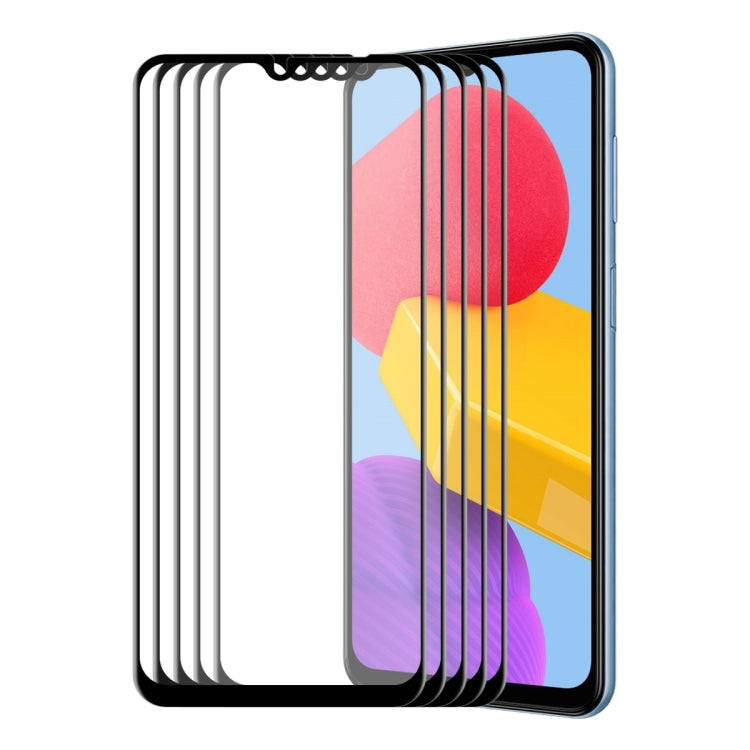 For Samsung Galaxy M13 4G ENKAY Hat-Prince 6D Full Glue Tempered Glass Full Film