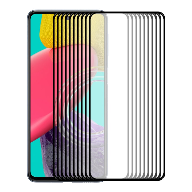 For Samsung Galaxy M53 4G ENKAY Hat-Prince Full Glue 0.26mm 9H 2.5D Tempered Glass Full Film