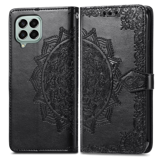 Mandala Flower Embossed Horizontal Flip Leather Phone Case