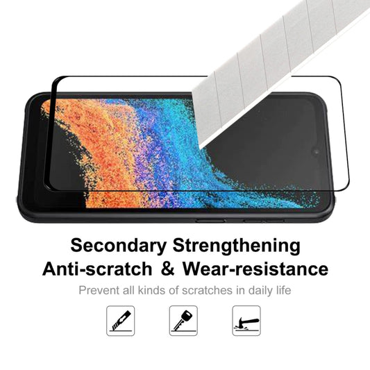 For Samsung Galaxy Xcover6 Pro ENKAY Full Glue 0.26mm 9H 2.5D Tempered Glass Full Film