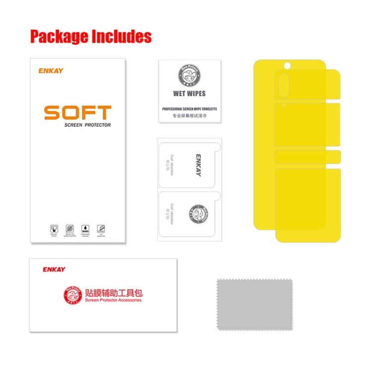 For Samsung Galaxy Z Flip4 ENKAY Full Glue Explosion-proof Hydrogel Film, For Samsung Galaxy Z Flip4