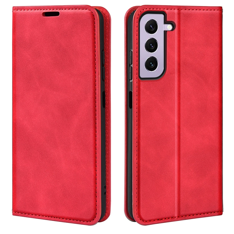 For Samsung Galaxy S23 5G Retro-skin Magnetic Suction Leather Phone Case