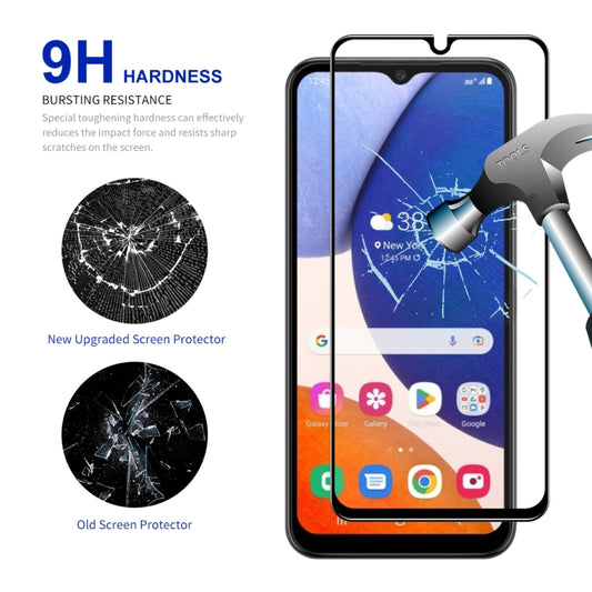 For Samsung Galaxy A14 5G ENKAY Hat-Prince Full Glue 0.26mm 9H 2.5D Tempered Glass Full Film