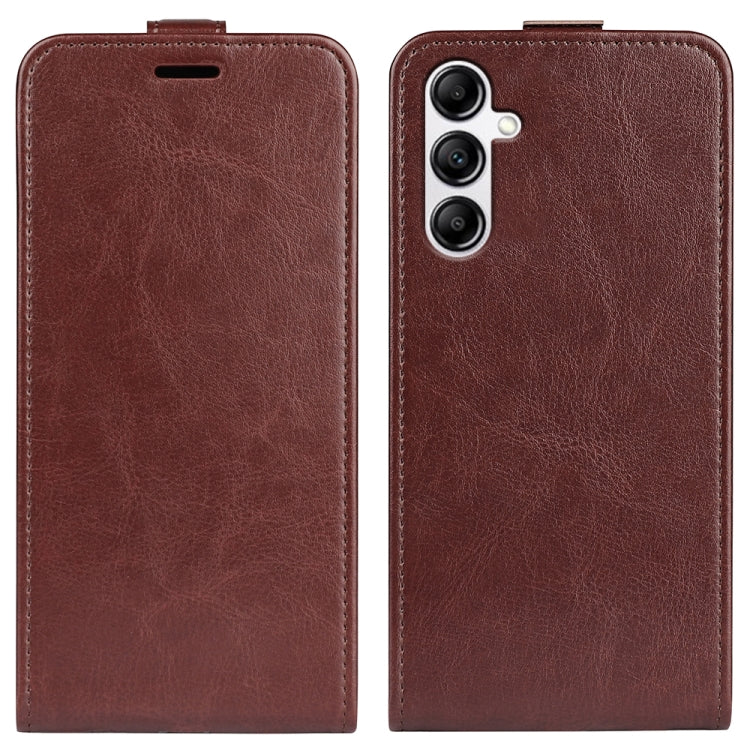 For Samsung Galaxy A34 5G R64 Texture Vertical Flip Leather Phone Case