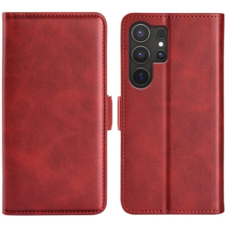 Dual-side Magnetic Buckle Horizontal Flip Leather Phone Case